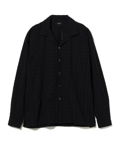 BEAMS(ビームス)の「レース オープンカラーシャツ【リラックスフィット】(シャツ/ブラウス・メンズ・ホワイト/ブラック・M/S/XL/L)」の16枚目の写真