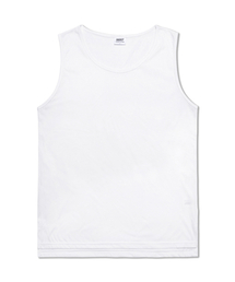 PIANER（ピアネール）の「レイヤードスリットノースリーブ (ホワイト)（Tシャツ/カットソー）」