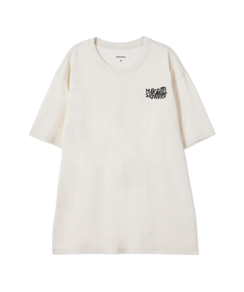 MAKEITTO（メイキット）の「[GRAFFITI LOGO] CREW NECK TEE_CREAM（Tシャツ/カットソー・メンズ・その他・M/L/XL/XXL）」の17枚目の写真