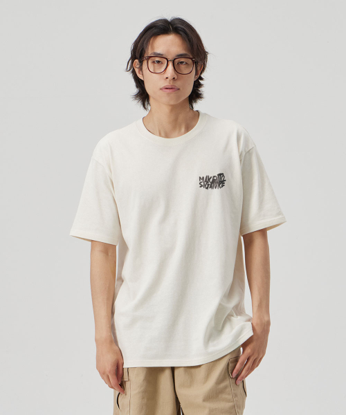 MAKEITTO（メイキット）の「[GRAFFITI LOGO] CREW NECK TEE_CREAM（Tシャツ/カットソー・メンズ・その他・M/L/XL/XXL）」の18枚目の写真