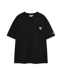 キキダブルワッペン半袖Tシャツブラック