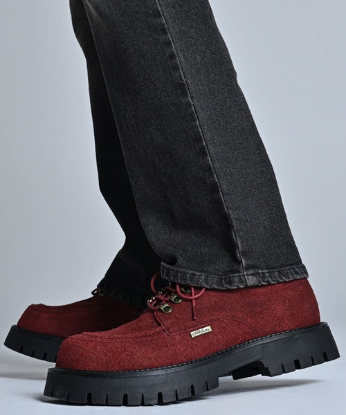 ADRER(アドラー)の「High Sole brushed Lace-Up Shoes / ハイソール ブラッシュドレースアップ シューズ(ブーツ・メンズ・ワイン/ブラック/ブラウン・XL/L/M/S/XS)」の3枚目の写真