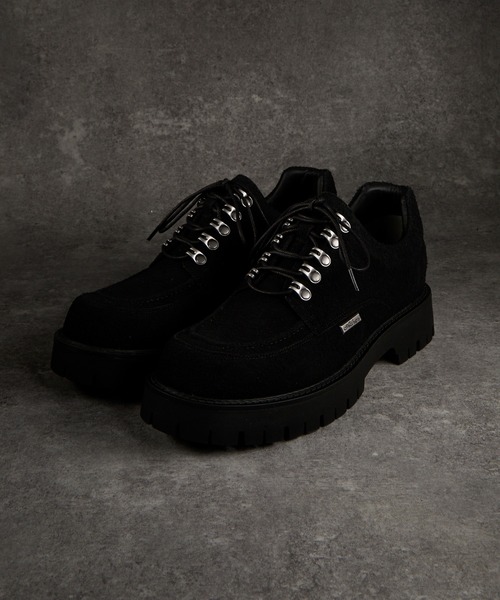 ADRER(アドラー)の「High Sole brushed Lace-Up Shoes / ハイソール ブラッシュドレースアップ シューズ(ブーツ・メンズ・ワイン/ブラック/ブラウン・XL/L/M/S/XS)」の12枚目の写真