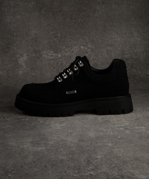 ADRER(アドラー)の「High Sole brushed Lace-Up Shoes / ハイソール ブラッシュドレースアップ シューズ(ブーツ・メンズ・ワイン/ブラック/ブラウン・XL/L/M/S/XS)」の13枚目の写真