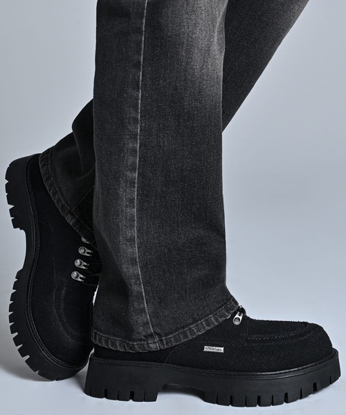 High Sole brushed Lace-Up Shoes / ハイソール ブラッシュドレース