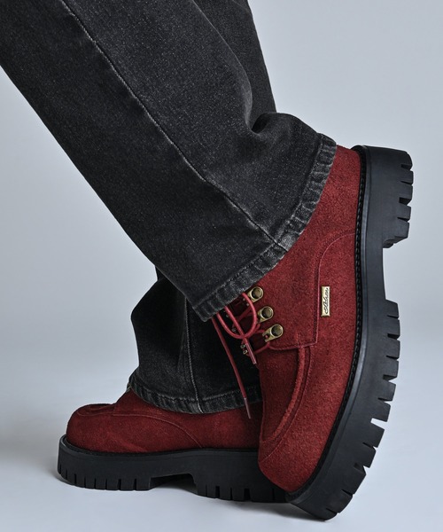 High Sole brushed Lace-Up Shoes / ハイソール ブラッシュドレース