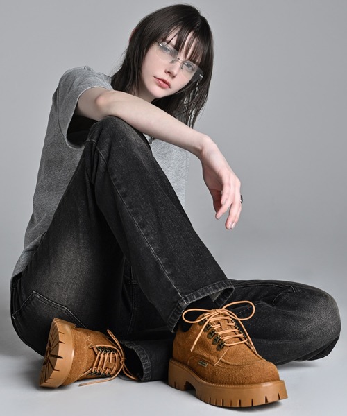 High Sole brushed Lace-Up Shoes / ハイソール ブラッシュドレース