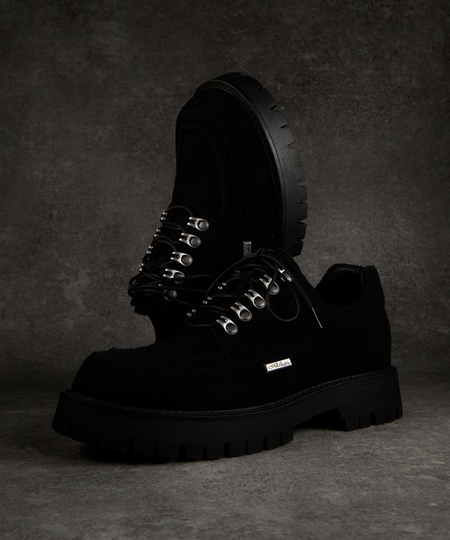 ADRER(アドラー)の「High Sole brushed Lace-Up Shoes / ハイソール ブラッシュドレースアップ シューズ(ブーツ・メンズ・ワイン/ブラック/ブラウン・XL/L/M/S/XS)」の11枚目の写真