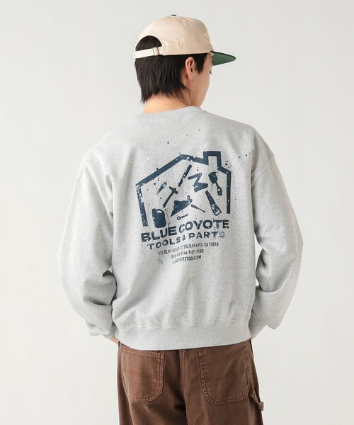 BEAMS HEART(ビームスハート)の「【5/21値下げ】ハードウェア グラフィック 裏毛 スウェット(ユニセックス)(スウェット・メンズ・オフホワイト/グレー・MEDIUM/SMALL/LARGE)」の1枚目の写真