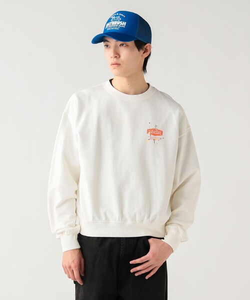 BEAMS HEART(ビームスハート)の「【5/21値下げ】ハードウェア グラフィック 裏毛 スウェット(ユニセックス)(スウェット・メンズ・オフホワイト/グレー・MEDIUM/SMALL/LARGE)」の2枚目の写真