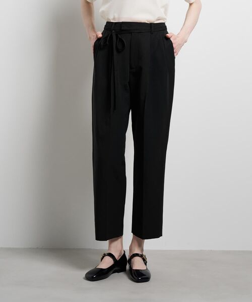 LANVIN en Bleu(ランバンオンブルー)の「グログランタックテーパードパンツ(その他パンツ・レディース・ブラック・38/36)」の5枚目の写真
