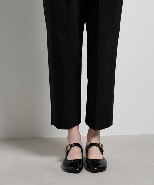 LANVIN en Bleu(ランバンオンブルー)の「グログランタックテーパードパンツ(その他パンツ・レディース・ブラック・38/36)」の10枚目の写真