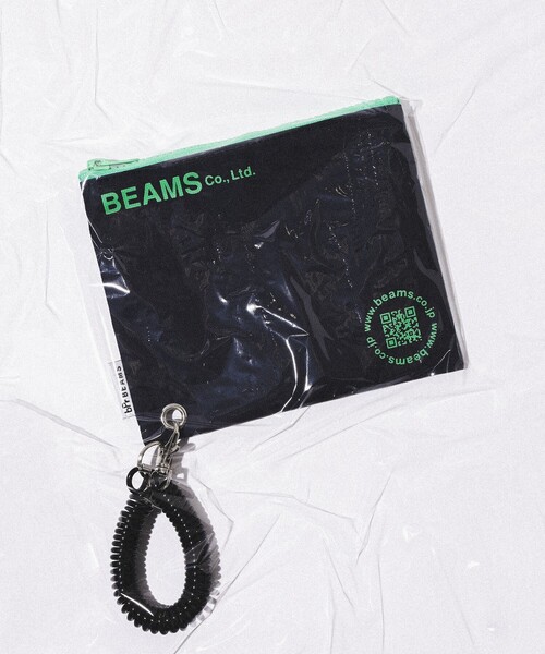 bpr BEAMS（ビーピーアール ビームス ）の「bPr BEAMS / ターポリン ロゴ ポーチ S（ポーチ・レディース・テラコッタ/サックスブルー/グレー/ネイビー/イエロー・ONE SIZE）」の4枚目の写真