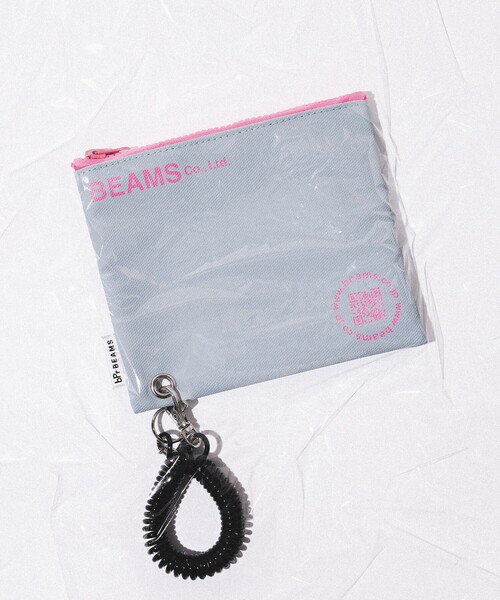 bpr BEAMS（ビーピーアール ビームス ）の「bPr BEAMS / ターポリン ロゴ ポーチ S（ポーチ・レディース・テラコッタ/サックスブルー/グレー/ネイビー/イエロー・ONE SIZE）」の2枚目の写真