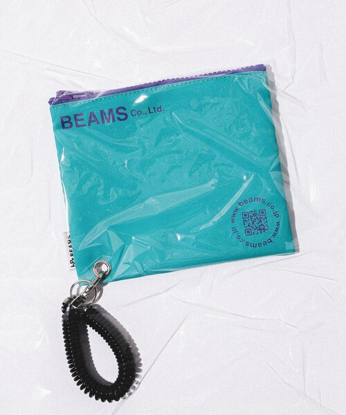 bpr BEAMS（ビーピーアール ビームス ）の「bPr BEAMS / ターポリン ロゴ ポーチ S（ポーチ・レディース・テラコッタ/サックスブルー/グレー/ネイビー/イエロー・ONE SIZE）」の5枚目の写真