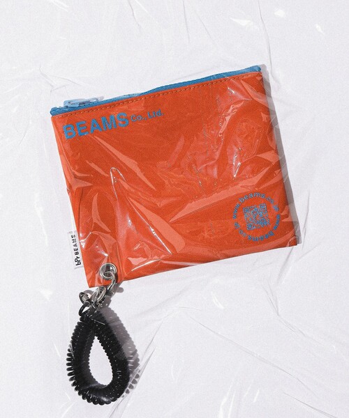 bpr BEAMS（ビーピーアール ビームス ）の「bPr BEAMS / ターポリン ロゴ ポーチ S（ポーチ・レディース・テラコッタ/サックスブルー/グレー/ネイビー/イエロー・ONE SIZE）」の3枚目の写真