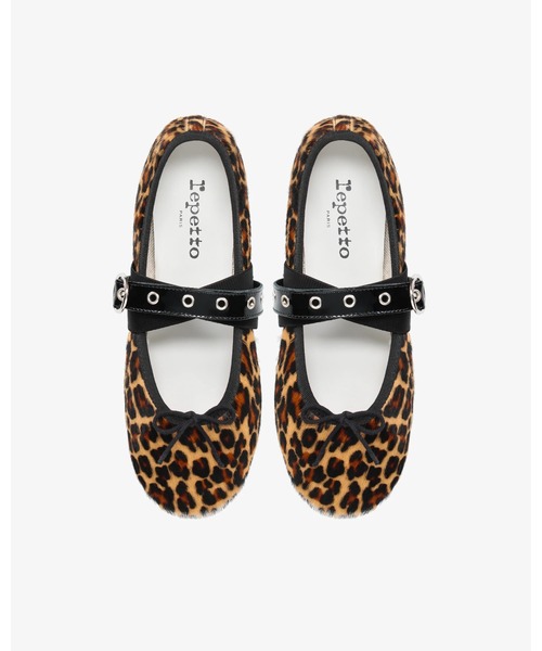 Repetto(レペット)の「Ballet Twist メリージェーン - ラバーソール - FRサイズ / V4237PONYV(バレエシューズ・レディース・レオパード・39/38/37/36)」の2枚目の写真