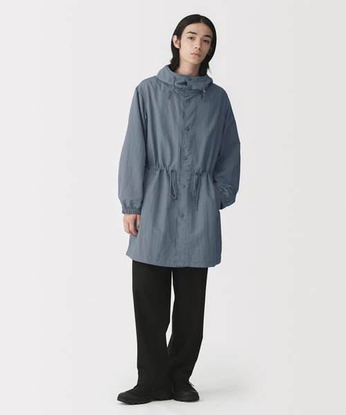 無印良品（ムジルシリョウヒン）の「紳士　撥水フード付きコート（その他アウター・メンズ・ブルー系/グレー/ブラック・M/L/XL/S）」の3枚目の写真