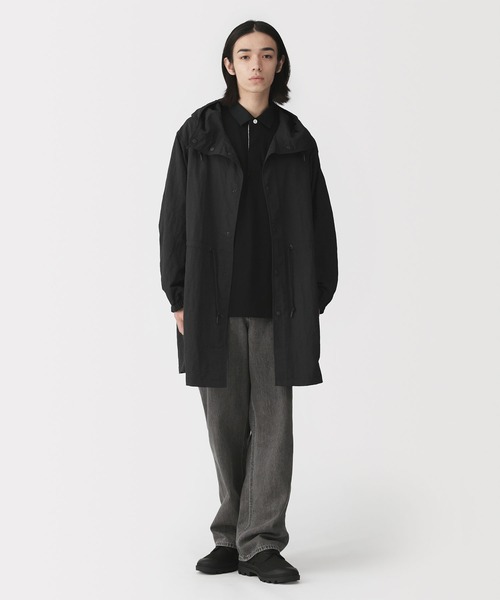 無印良品（ムジルシリョウヒン）の「紳士　撥水フード付きコート（その他アウター・メンズ・ブルー系/グレー/ブラック・M/L/XL/S）」の4枚目の写真