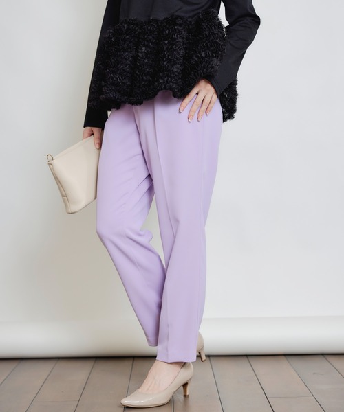 PICCIN（ピッチン）の「センタープレスカラーパンツ（その他パンツ・レディース・ブラック/ラベンダー/ライトグリーン・S/M）」の21枚目の写真