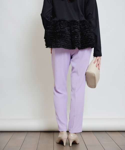 PICCIN（ピッチン）の「センタープレスカラーパンツ（その他パンツ・レディース・ブラック/ラベンダー/ライトグリーン・S/M）」の22枚目の写真