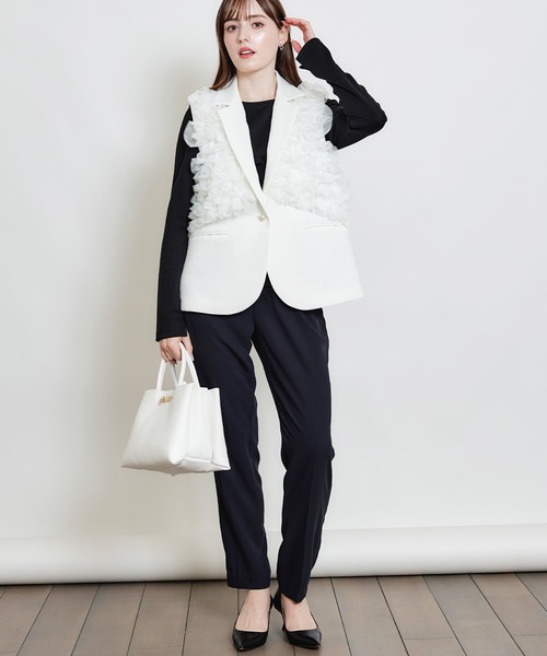 PICCIN（ピッチン）の「センタープレスカラーパンツ（その他パンツ・レディース・ブラック/ラベンダー/ライトグリーン・S/M）」の8枚目の写真