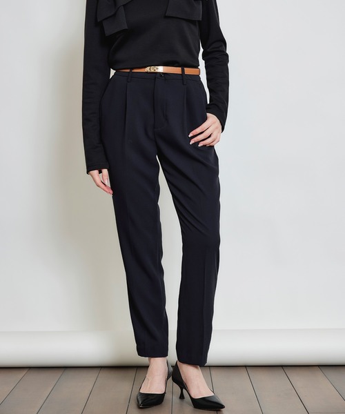 PICCIN（ピッチン）の「センタープレスカラーパンツ（その他パンツ・レディース・ブラック/ラベンダー/ライトグリーン・S/M）」の4枚目の写真