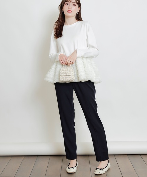 PICCIN（ピッチン）の「センタープレスカラーパンツ（その他パンツ・レディース・ブラック/ラベンダー/ライトグリーン・S/M）」の11枚目の写真