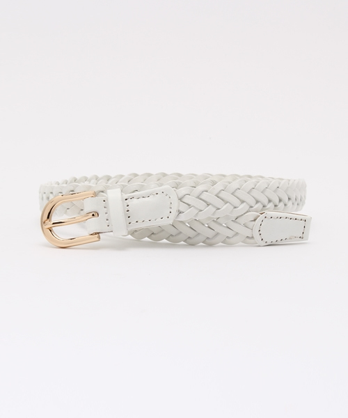 GLOBAL WORK（グローバルワーク）の「ベーシックベルト/708048（ベルト・レディース・ベージュ/ホワイト/ダークブラウン/ブラウン系その他・FREE）」の2枚目の写真