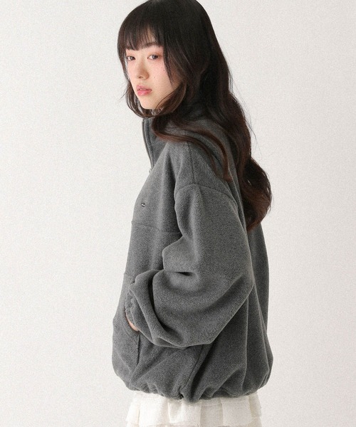 Heather(ヘザー)の「ハーフZIPフリースプルオーバー 647913(スウェット・レディース・アイボリー/グレー/ネイビー・FREE)」の17枚目の写真