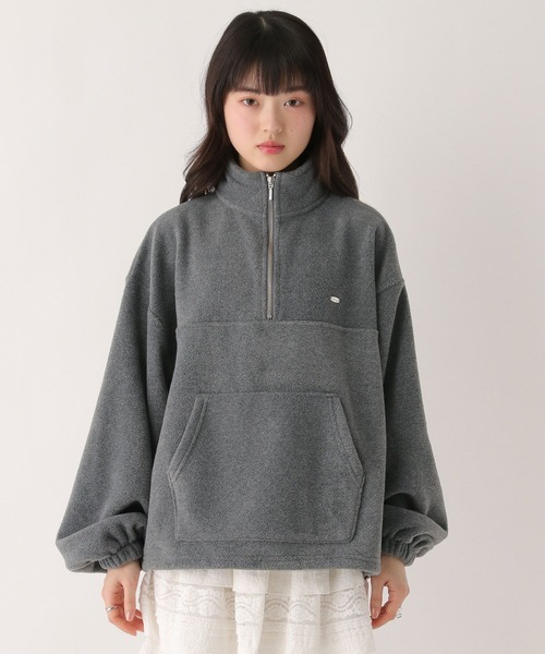 ハーフZIPフリースプルオーバー 647913（スウェット）｜Heather