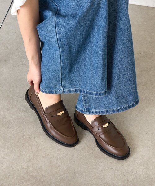 Jena espace merveilleux（ジェナ　エスパスメルヴェイユ）の「コインローファー（その他シューズ・レディース・ブラック/ブラウン・MEDIUM/LARGE）」の10枚目の写真