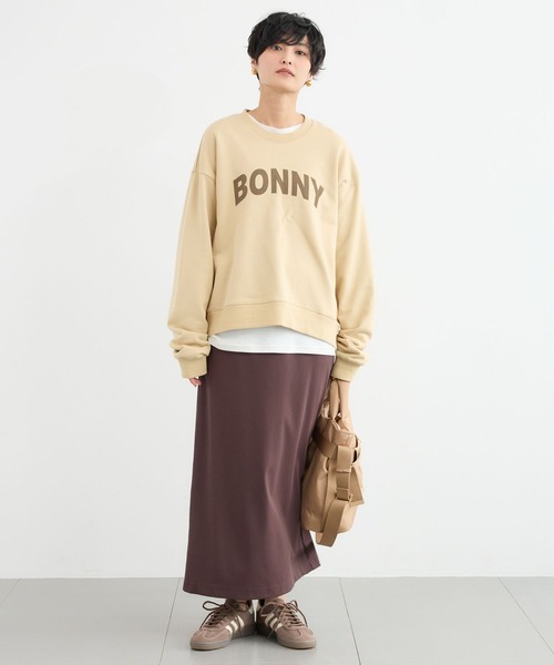 BARNYARDSTORM（バンヤードストーム）の「BARNYARDSTORM / ルーズシルエットロゴプルオーバー（スウェット・レディース・ベージュ/ホワイト・FREE）」の7枚目の写真