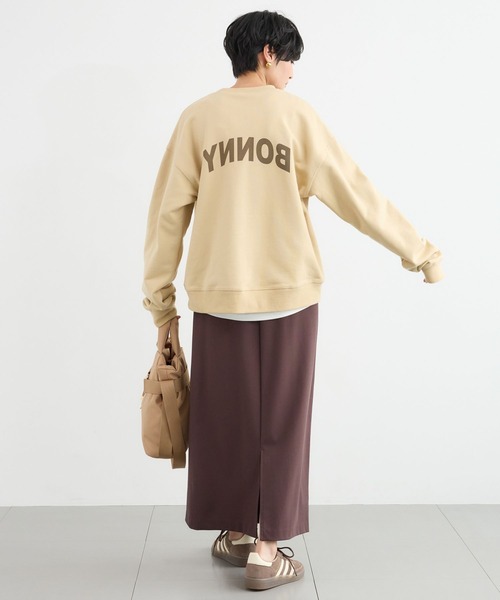 BARNYARDSTORM（バンヤードストーム）の「BARNYARDSTORM / ルーズシルエットロゴプルオーバー（スウェット・レディース・ベージュ/ホワイト・FREE）」の17枚目の写真