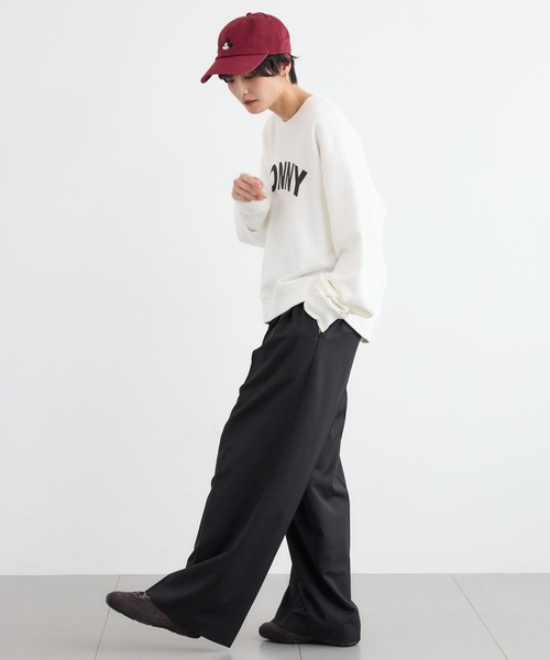 BARNYARDSTORM（バンヤードストーム）の「BARNYARDSTORM / ルーズシルエットロゴプルオーバー（スウェット・レディース・ベージュ/ホワイト・FREE）」の21枚目の写真