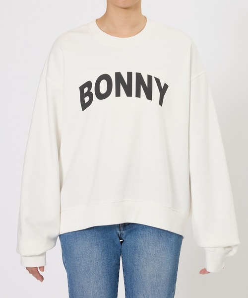 BARNYARDSTORM（バンヤードストーム）の「BARNYARDSTORM / ルーズシルエットロゴプルオーバー（スウェット・レディース・ベージュ/ホワイト・FREE）」の22枚目の写真