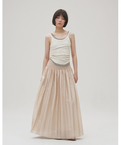 TODAYFUL（トゥデイフル）の「Soft Fraice Camisole（キャミソール・レディース・アイボリー/スミクロ/グレー・FREE）」の4枚目の写真