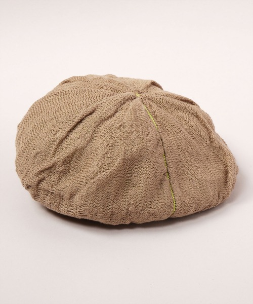 CA4LA（カシラ）の「BOMO BERET（ハンチング/ベレー帽・レディース・ベージュ/ネイビー/ブラック・ONESIZE）」の3枚目の写真