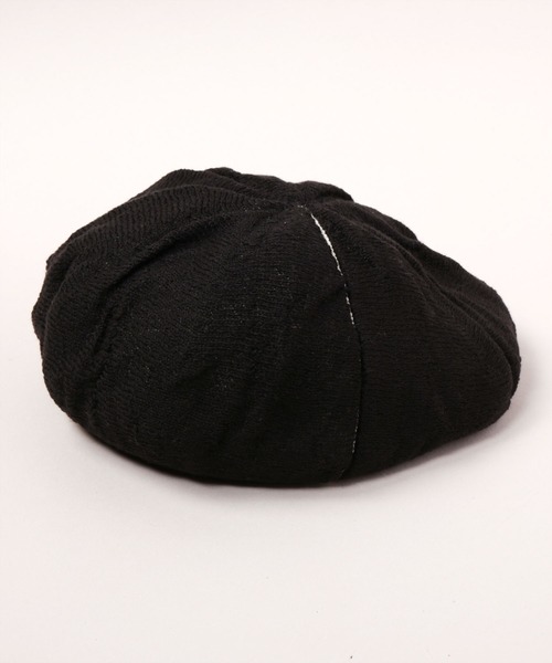 CA4LA（カシラ）の「BOMO BERET（ハンチング/ベレー帽・レディース・ベージュ/ネイビー/ブラック・ONESIZE）」の2枚目の写真