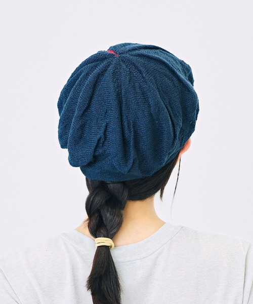 CA4LA（カシラ）の「BOMO BERET（ハンチング/ベレー帽・レディース・ベージュ/ネイビー/ブラック・ONESIZE）」の6枚目の写真