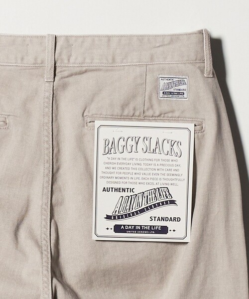 A DAY IN THE LIFE UNITED ARROWS（アデイインザライフユナイテッドアローズ）の「フェード チノバギースラックス＜A DAY IN THE LIFE＞（スラックス・メンズ・ブラック/ナチュラル・L/M）」の12枚目の写真