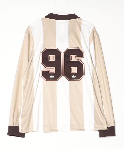 adidas（アディダス）の「adidas/アディダス ブリットコア ジャージ/BRITCORE JERSEY（Tシャツ/カットソー・メンズ・ネイビー/ベージュ・MEDIUM/LARGE/X-LARGE/SMALL）」の3枚目の写真