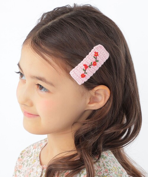 SHIPS KIDS: フラワー ニット ヘアピン（ヘアピン）｜SHIPS（シップス