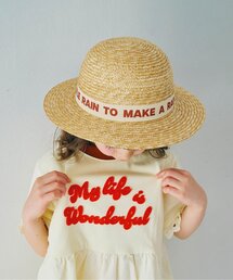 p.premier | ロゴリボンストローハット(ハット)