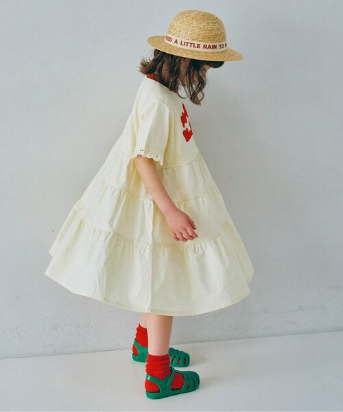 p.premier（ピードットプルミエ）の「ロゴリボンストローハット（ハット・キッズ・ブラウン/アイボリー・56/54/52/50）」の12枚目の写真