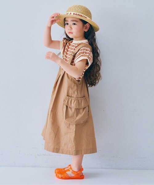 p.premier（ピードットプルミエ）の「ロゴリボンストローハット（ハット・キッズ・ブラウン/アイボリー・56/54/52/50）」の16枚目の写真