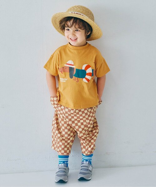 p.premier（ピードットプルミエ）の「ロゴリボンストローハット（ハット・キッズ・ブラウン/アイボリー・56/54/52/50）」の18枚目の写真