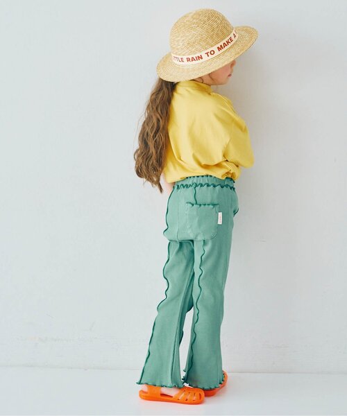 p.premier（ピードットプルミエ）の「ロゴリボンストローハット（ハット・キッズ・ブラウン/アイボリー・56/54/52/50）」の19枚目の写真