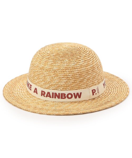 p.premier（ピードットプルミエ）の「ロゴリボンストローハット（ハット・キッズ・ブラウン/アイボリー・56/54/52/50）」の10枚目の写真