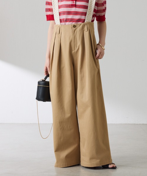 COLLAGE GALLARDAGALANTE（コラージュガリャルダガランテ）の「サスペンダーワイドタックパンツ（その他パンツ・レディース・アイボリー/ベージュ・FREE）」の17枚目の写真